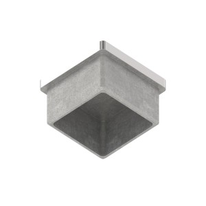 Tappo per tubo 40x40x2 mm AISI 316 lucido