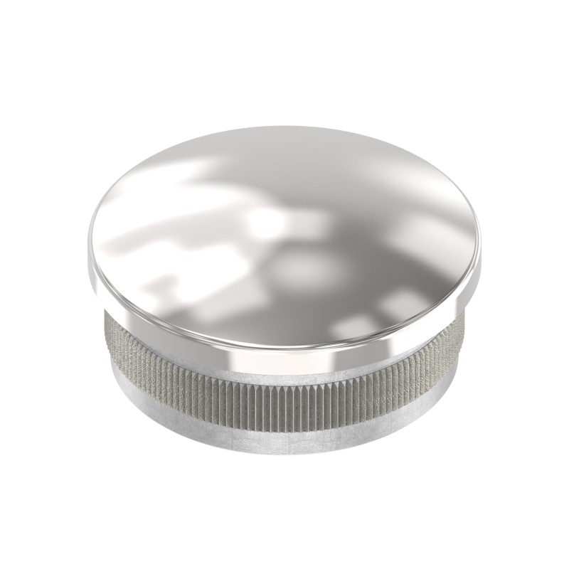 Terminale bombato Ø42,4x2 mm AISI 316 lucido