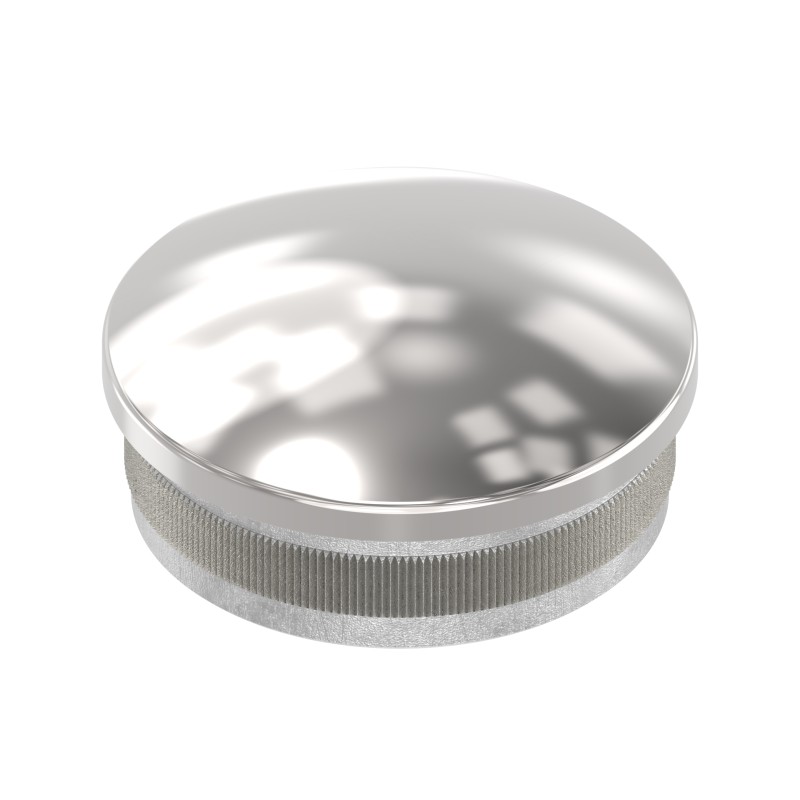 Terminale bombato tubo 48,3x2 mm AISI 316 lucido