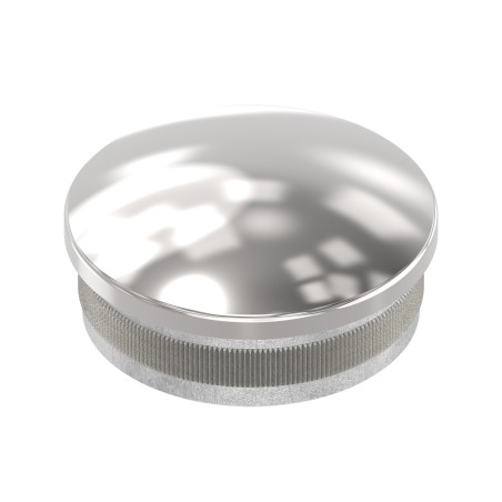 Terminale bombato tubo 48,3x2 mm AISI 316 lucido