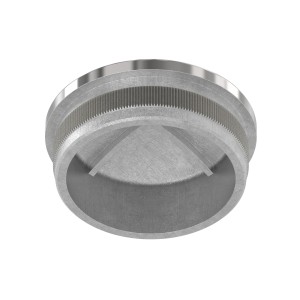 Terminale bombato tubo 48,3x2 mm AISI 316 lucido