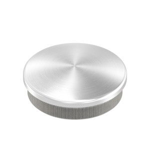 Terminale bombato pieno Ø60,3x2 mm AISI 304 satinato
