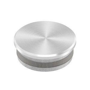 Terminale piatto per tubo Ø33,7x2 mm AISI 304 satinato
