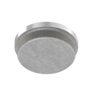 Terminale piatto pieno per tubo 26,9x2 mm AISI 304