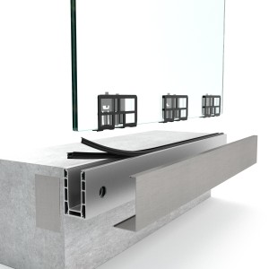 Lamiera chiusura profilo U ID VARIO in alluminio inox