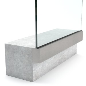 Lamiera chiusura profilo U ID VARIO in alluminio inox