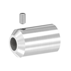 Blocco per tondino foro 10,2 mm AISI 304 satinato