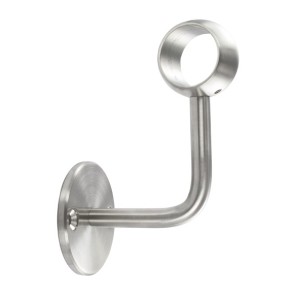 Supporto per corrimano con anello per tubo d. 42,4 aisi 316