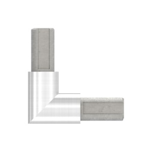 Raccordo profilo lamiera 90° 18x1,25 mm AISI 304
