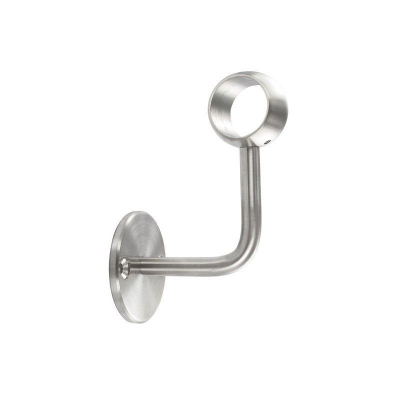 Supporto per corrimano con anello per tubo d. 42,4 aisi 316