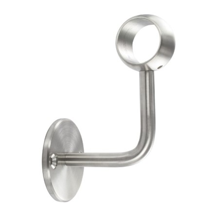 Supporto per corrimano con anello per tubo d. 42,4 aisi 316