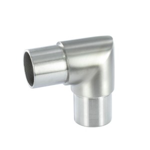 Raccordo per tubo d. 42,4 a 90° aisi 304