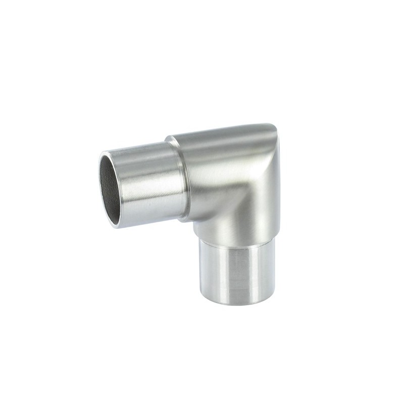 Raccordo per tubo d. 42,4 a 90° aisi 304