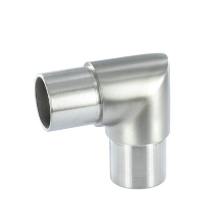 Raccordo per tubo d. 42,4 a 90° aisi 304