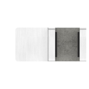Allineatore vetro 90° AISI 304 satinato per vetro 12,76-13,52mm