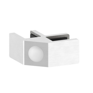 Allineatore vetro 90° AISI 304 satinato per vetro 12,76-13,52mm