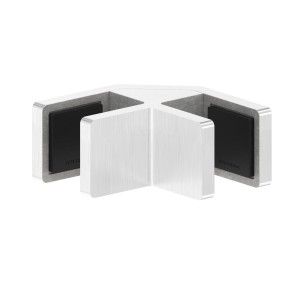 Allineatore vetro 90° AISI 316 satinato per vetro 12,76-13,52mm