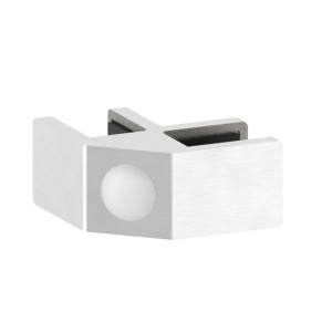Allineatore vetro 90° AISI 316 satinato per vetro 12,76-13,52mm