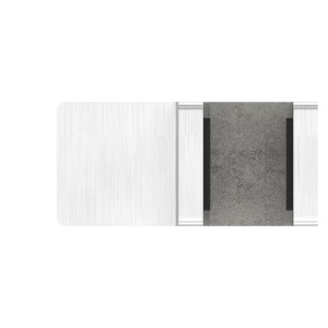 Allineatore vetro 90° AISI 316 satinato per vetro 12,76-13,52mm