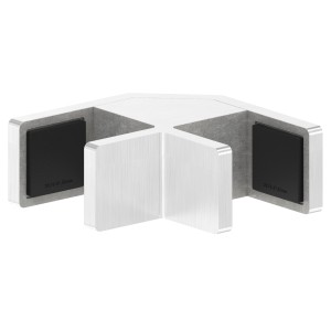 Allineatore vetro 90° AISI 304 satinato 20,76-21,52 mm
