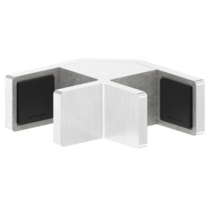 Allineatore vetro 90° AISI 304 satinato 20,76-21,52 mm