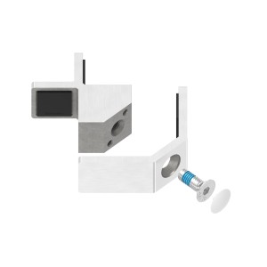 Allineatore vetro 90° AISI 304 satinato 20,76-21,52 mm