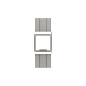 Raccordo a croce per tubo quadro 30x30x2 AISI 316 sat.