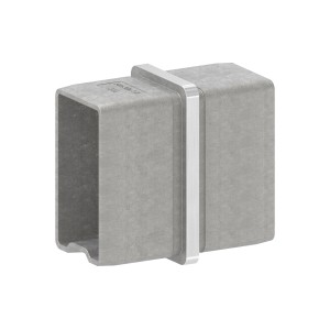 Raccordo diritto per tubo 50x30x2 mm AISI 316 satinato