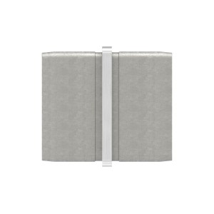 Raccordo diritto per tubo 50x30x2 mm AISI 316 satinato