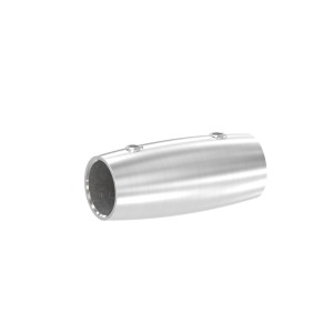 Raccordo per tondino 14 mm AISI 304 satinato