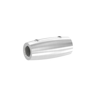 Raccordo per tondino 10 mm AISI 304 satinato