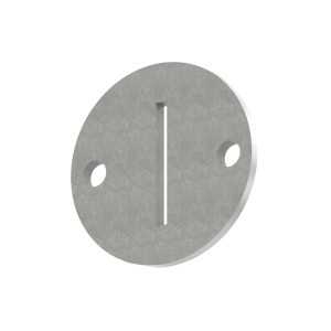 Piastra ancoraggio laterale da saldare AISI 316 Ø100x8mm