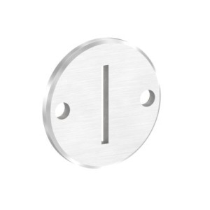 Piastra ancoraggio laterale da saldare AISI 316 Ø100x8mm
