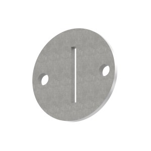 Piastra ancoraggio laterale da saldare AISI 316 Ø100x8mm