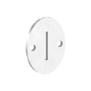 Piastra ancoraggio laterale ovale AISI 316 120x90x8mm