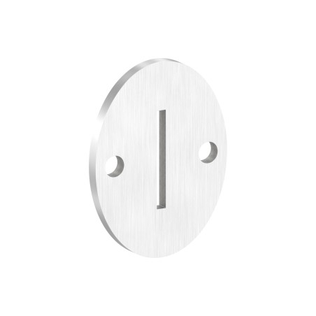 Piastra ancoraggio laterale ovale AISI 316 120x90x8mm