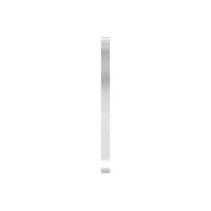 Piastra ancoraggio laterale ovale AISI 316 120x90x8mm