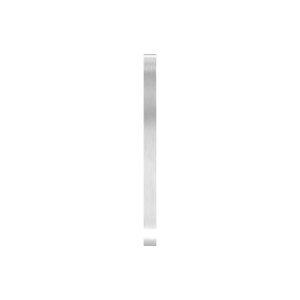 Piastra ancoraggio laterale ovale AISI 316 120x90x8mm