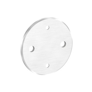 Piastra rotonda ancoraggio laterale Ø100 AISI 316