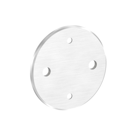Piastra rotonda ancoraggio laterale Ø100 AISI 316