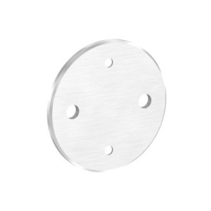 Piastra rotonda ancoraggio laterale Ø100 AISI 316
