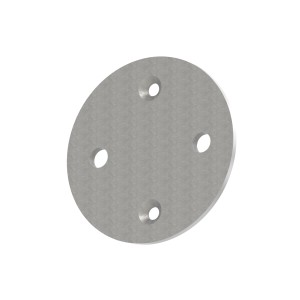 Piastra rotonda ancoraggio laterale Ø100 AISI 316