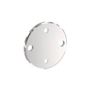 Piastra rotonda ancoraggio laterale 100 mm AISI 316