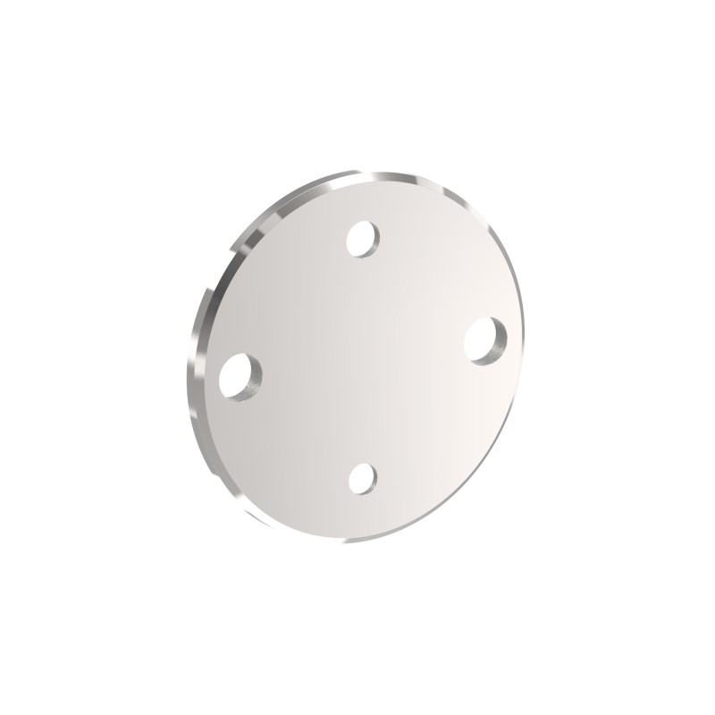 Piastra rotonda ancoraggio laterale 100 mm AISI 316
