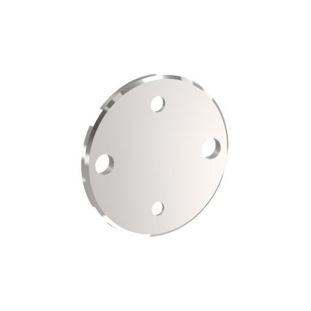 Piastra rotonda ancoraggio laterale 100 mm AISI 316