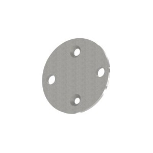 Piastra rotonda ancoraggio laterale 100 mm AISI 316