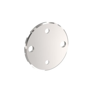 Piastra rotonda ancoraggio laterale 100 mm AISI 316