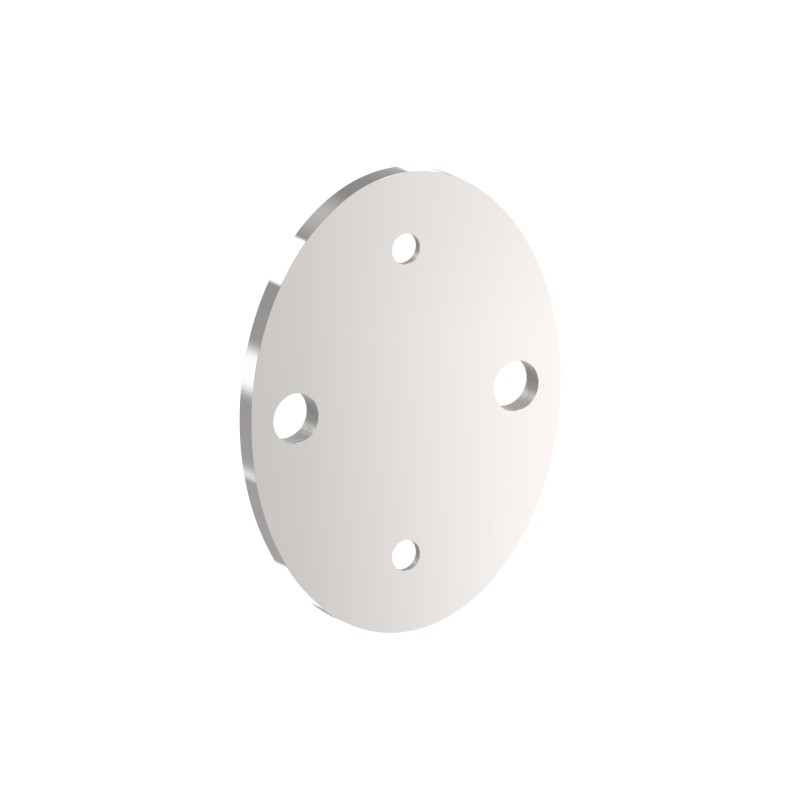 Piastra ovale ancoraggio laterale 90x120 AISI 316