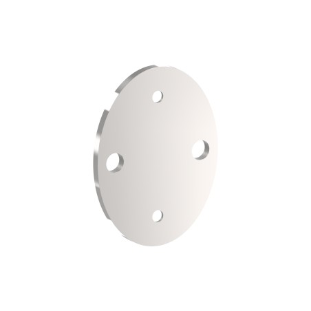 Piastra ovale ancoraggio laterale 90x120 AISI 316