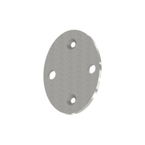 Piastra ovale ancoraggio laterale 90x120 AISI 316